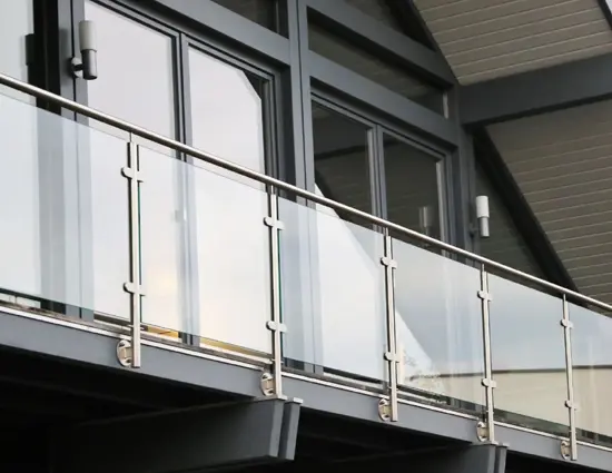 AL Glass Railing Powder-Coated